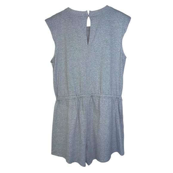 Calvin Klein cotton romper short sleeve drawstring waist grey women’s XL NWT - Picture 4 of 8